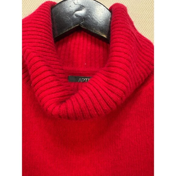 APT. 9 100% Cashmere Turtleneck Sweater Womens Size L Red Soft Cozy - Picture 3 of 11